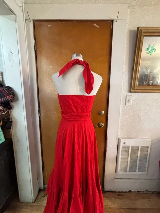 Aggie Grey red Wrap dress. Size 6 - Picture 7 of 8